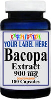 Private Label Bacopa Leaf Extract 900mg 90caps or 180caps Private Label 12,100,500 Bottle Price
