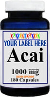 Private Label Acai 1000mg 180caps Private Label 12,100,500 Bottle Price