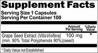 Private Label Grapeseed Extract 100mg 100caps or 200caps Private Label 12,100,500 Bottle Price