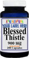 Private Label Blessed Thistle 900mg 200caps Private Label 12,100,500 Bottle Price