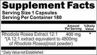Private Label Rhodiola Rosea Extract  4800mg Equivalent 180caps Private Label 12,100,500 Bottle Price