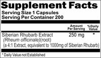 Private Label Siberian Rhubarb Extract Equivalent 1000mg 200caps Private Label 12,100,500 Bottle Price