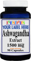 Private Label Ashwagandha Extract 1500mg 90caps or 180caps Private Label 12,100,500 Bottle Price