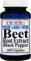 Private Label Beet Root Extract Black Pepper Equivalent 3000mg 200caps Private Label 12,100,500 Bottle Price