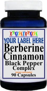 Private Label Berberine Cinnamon Black Pepper 90 or 180caps Private Label 12,100,500 Bottle Price