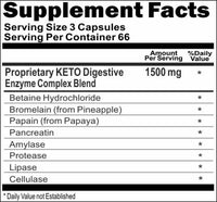 Private Label KETO Digestive Enzyme Complex 200caps Private Label 12,100,500 Bottle Price