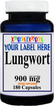 Private Label Lungwort 900mg 180caps Private Label 12,100,500 Bottle Price