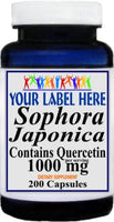 Private Label Sophora Japonica Contains Quercetin 1000mg 100caps or 200caps Private Label 12,100,500 Bottle Price (Discontinued Soon)