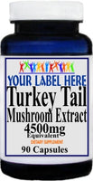 Private Label  Turkey Tail Mushroom Extract 4500mg 90caps or 180caps Private Label 12,100,500 Bottle Price