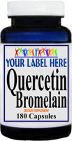 Private Label Quercetin & Bromelain 90caps or 180caps Private Label 12,100,500 Bottle Price