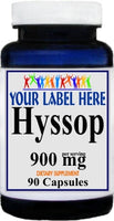 Private Label Hyssop 900mg 90caps Private Label 12,100,500 Bottle Price