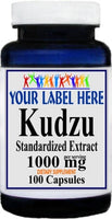 Private Label Kudzu Root Standardized Extract 1000mg 100caps Private Label 12,100,500 Bottle Price