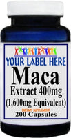 Private Label Maca Extract Equivalent 1600mg 100caps or 200caps Private Label 12,100,500 Bottle Price