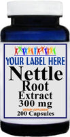 Private Label Nettle Root Extract 300mg 200caps Private Label 12,100,500 Bottle Price