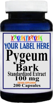 Private Label Pygeum Bark Standardized Extract 100mg 200caps Private Label 12,100,500 Bottle Price