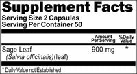 Private Label Sage Leaf 900mg 100caps Private Label 12,100,500 Bottle Price