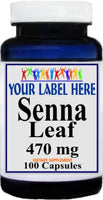 Private Label Senna Leaf 470mg 100caps Private Label 12,100,500 Bottle Price