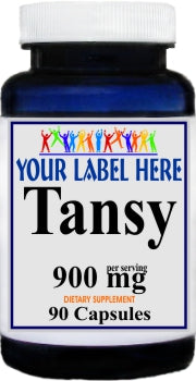 Private Label Tansy 900mg 90caps Private Label 12,100,500 Bottle Price