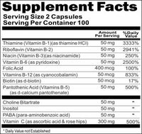 Private Label B-Complex Vitamin C 200caps Private Label 12,100,500 Bottle Price