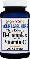 Private Label B-Complex Vitamin C 200caps Private Label 12,100,500 Bottle Price