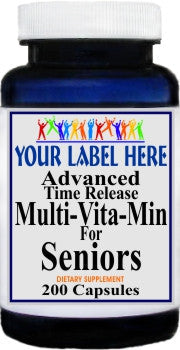 Private Label Advanced Multi-Vit-Min Seniors 200caps Private Label 12,100,500 Bottle Price