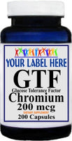 Private Label GTF Chromium 200mcg 200caps Private Label 12,100,500 Bottle Price