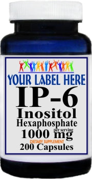 Private Label IP-6 Inositol Hexaphosphate 1000mg 200caps Private Label 12,100,500 Bottle Price
