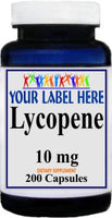 Private Label Lycopene 10mg 100caps or 200caps Private Label 12,100,500 Bottle Price