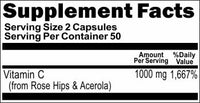 Private Label Buffered Vitamin C 1000mg 100caps or 200caps Private Label 12,100,500 Bottle Price