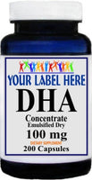 Private Label DHA Fish Oil (Emulsified Dry) 100mg 200caps Private Label 12,100,500 Bottle Price