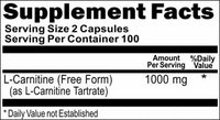 Private Label L-Carnitine 1000mg 200caps Private Label 12,100,500 Bottle Price