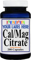 Private Label Calcium and Magnesium Citrate 500mg/250mg 200caps Private Label 12,100,500 Bottle Price