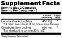 Private Label Advanced Probiotic + Colostrum 90caps Private Label 12,100,500 Bottle Price