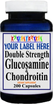 Private Label Double Strength Glucosamine and Chondroitin 200caps Private Label 12,100,500 Bottle Price