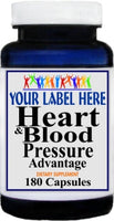 Private Label Heart and Blood Pressure Advantage 90caps or 180caps Private Label 12,100,500 Bottle Price