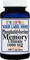 Private Label Phosphatidylserine 1000mg 100caps or 200caps Private Label 12,100,500 Bottle Price