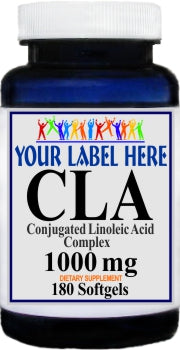 Private Label CLA 1000mg 180 Softgels Private Label 12,100,500 Bottle Price